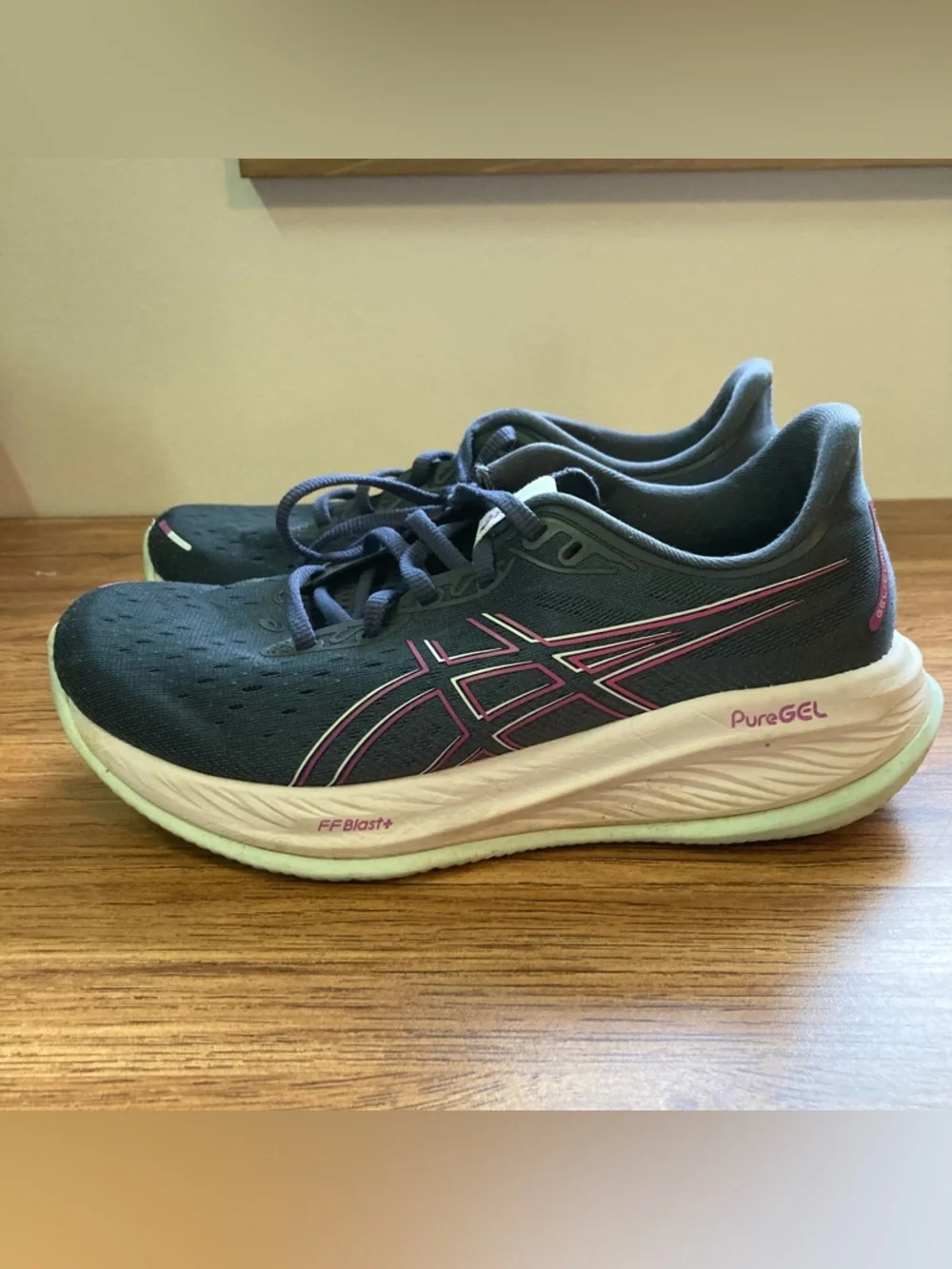 ASICS Dark Blue FFBlast+ PureGel Gel-Cumulus Running Shoes 8